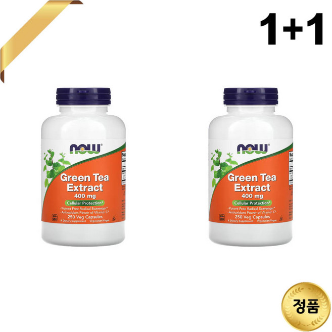 나우푸드 녹차카테킨 녹차추출물 녹차잎 250캡슐 32주분, 2개, 250정