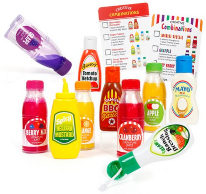 멜리사앤더그 주방놀이 소스통 + 쥬스통 세트, 혼합색상, 1개