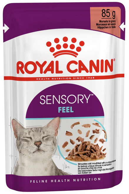 皇家 ROYAL CANIN SENSORY FEEL 貓濕糧餐包 85g 多元口感 刺激貓咪口感體驗, 1個, 多元口感主食濕糧