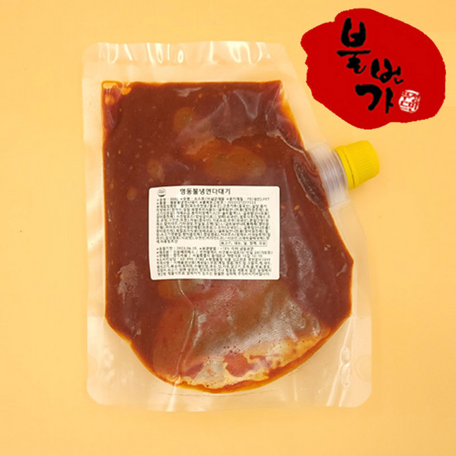 불번가 명동불냉면 불냉면 매운 양념장 500g 매운다대기 불다대기 매운 소스 비빔냉면 물냉면, 1개