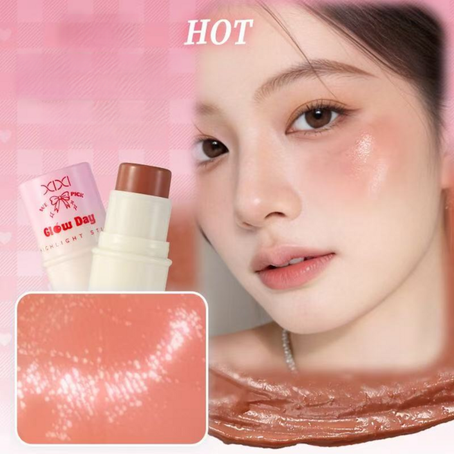 물광 스틱 블러셔 틴티드 쉬어 물다 모이스처 베일 멀티 유즈 블러셔, 1개, 04#라떼 브라운