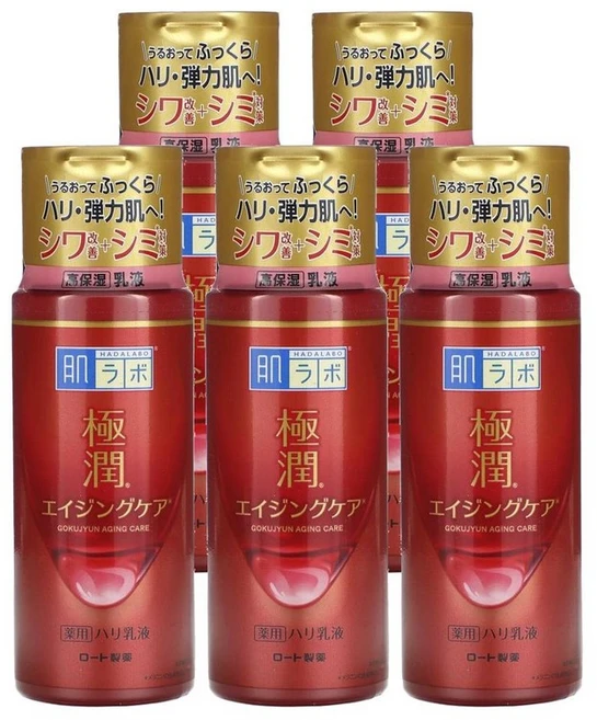 하다라보 고쿠쥰 에이징 케어 밀크 140ml, 5개 - 쿠팡