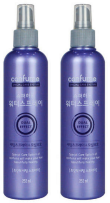 과일나라 웰코스 컨퓸 슈퍼하드 워터 스프레이 252mlx2개, 252ml, 2개