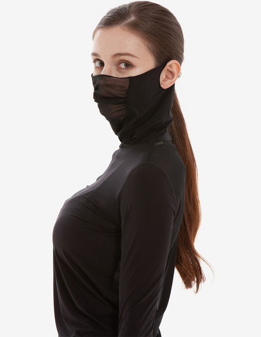 루핏스포츠 여성 골프 일체형 냉감 귀걸이 마스크 쿨링 자외선차단 이너웨어 쿨티