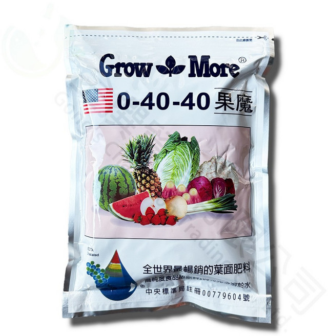 美國 Grow more 果魔 即溶肥料 成長肥 增甜肥 開花肥 結果肥, 1kg, 2個