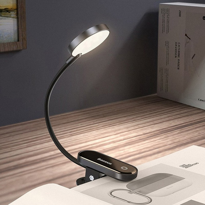 샤오미 베이스어스 충전식 무선 클립형 책상 독서등 자바라 모니터 조명 LED 스탠드, 샤오미 베이스어스 클립형 스탠드