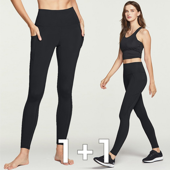 [1+1] 초특가세일 하나사면 하나무료! 요가 포켓 긴바지 레깅스 필라테스복