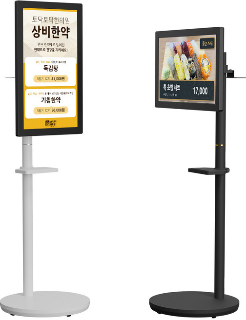 카멜 요일별 재생 가능 터치패널 광고모니터 CT2410IPS+DS플레이어+SMB32, 화이트