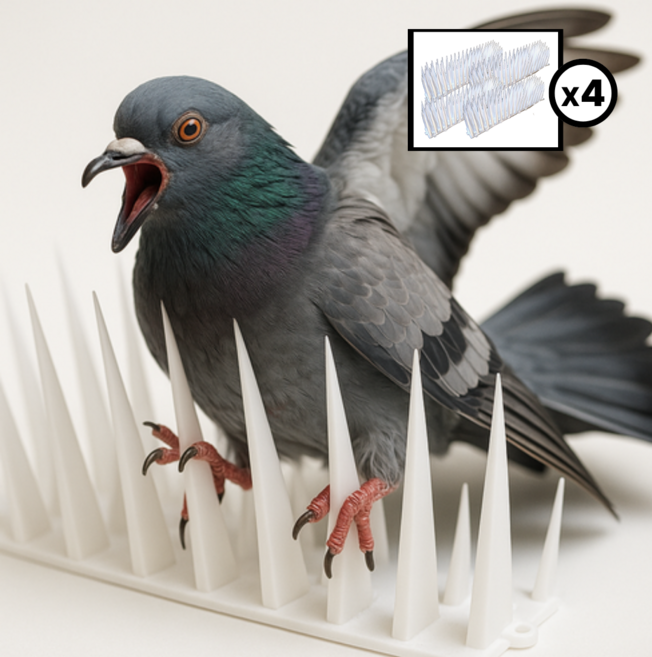 jrain 비둘기 퇴치 용품 버드스파이크 40cm 4개, 1박스