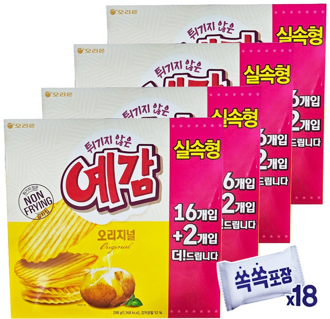 오리온 예감 오리지널 실속형, 288g, 4개