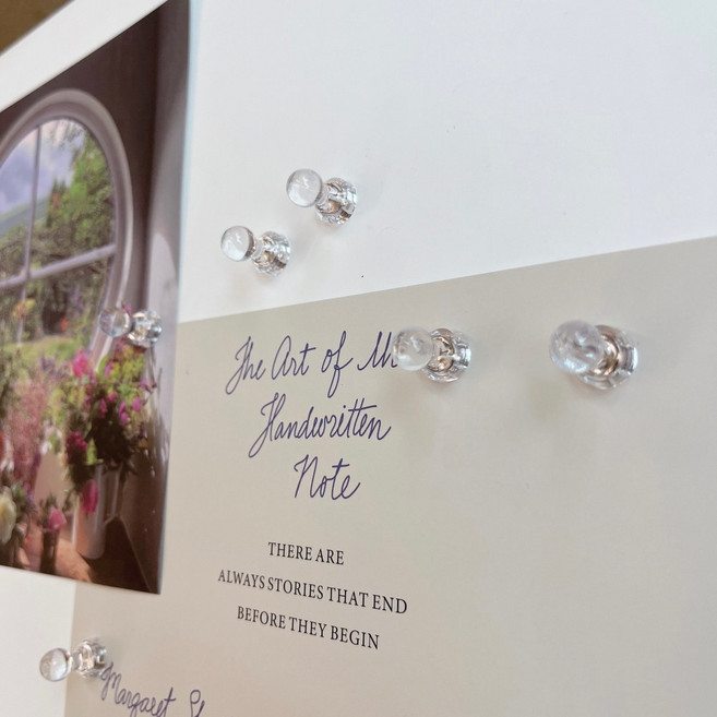 A의취향 투명 아크릴 자석핀 10P 세트