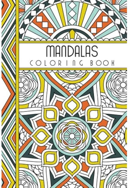만다라 4인치 6인치 포켓 컬러링 75마리의 만다라 색칠하기