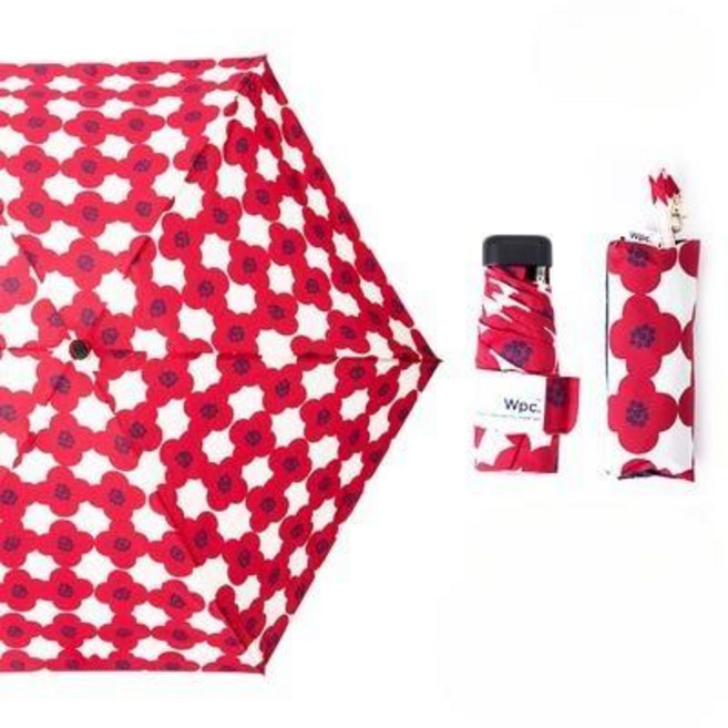 일본 고급 초미니 양산 우산 5단 초경량 동백꽃 우양산 자외선차단