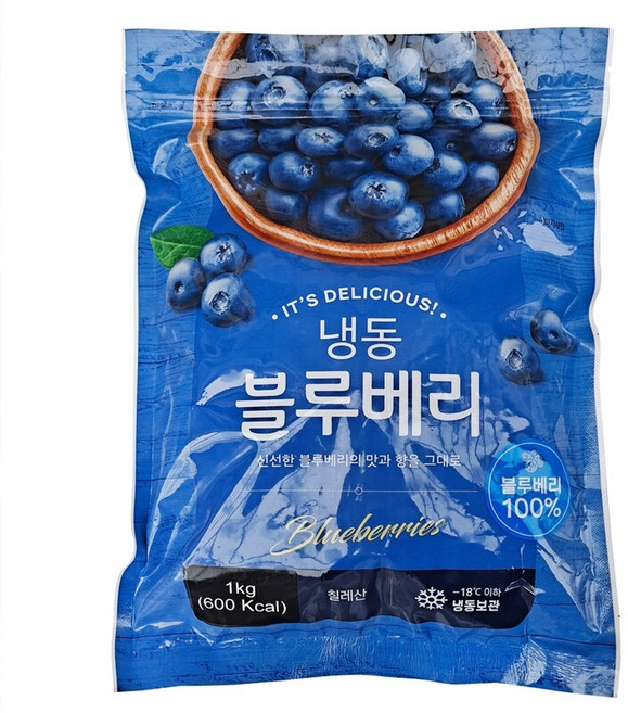 칠레산 냉동 블루베리 1kg, 1개