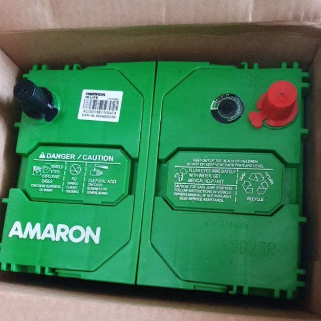 愛馬龍 AMARON 汽車電池 BH85D23R 12V 60Ah 550A, 1個