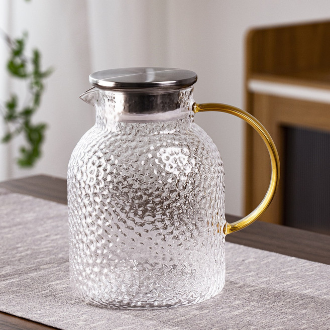 1800ml 玻璃冷水壺 胡桃木蓋, *1800ml嘟嘟壺 不鏽鋼蓋 *, 1套, 1800L