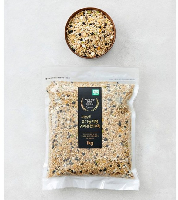 자연담은 유기농 저당 귀리 혼합 10곡, 1kg, 1개
