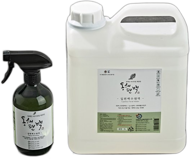 동해편백 잎 편백수 전남장흥 천연 피톤치드 원액 편백 오일 스프레이 새집증후군 집들이 선, 1개, 2000ml