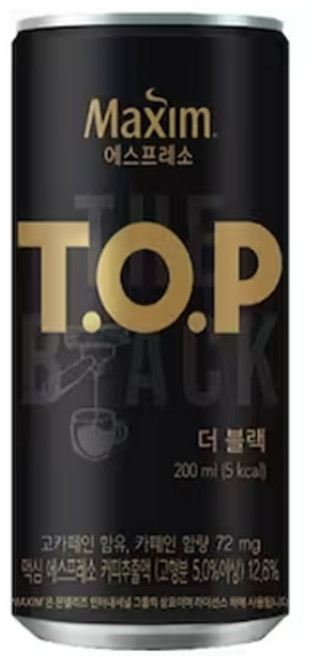 맥심TOP 더블랙 200ml, 10개