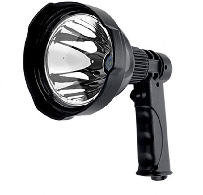 WS001 휴대용 써치라이트 USB 충전식 사냥용 집중광 손잡이 랜턴 후레쉬 손전등, 1개