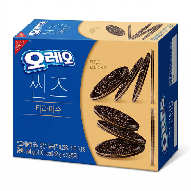 오레오 씬즈 티라미수 42g 2개입 6개