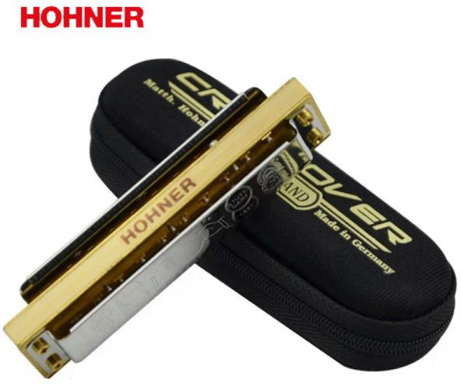 Hohner 마린 밴드 크로스 오버 10 홀 온음계 하모니카 대나무 빗 블루스 하프 가이타 표준, 06 Key of A, 1개