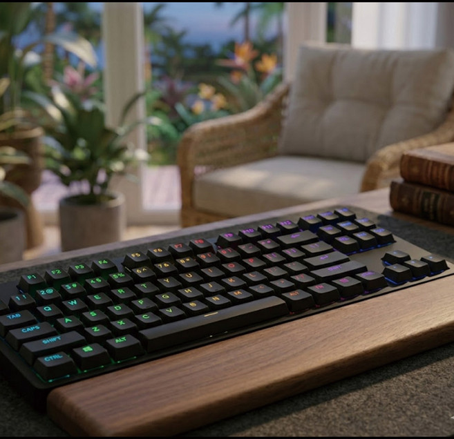 로지텍 텐키리스 키보드 호환 손목받침대 원목 팜레스트 G515 G PRO X 래피드트리거 G PRO