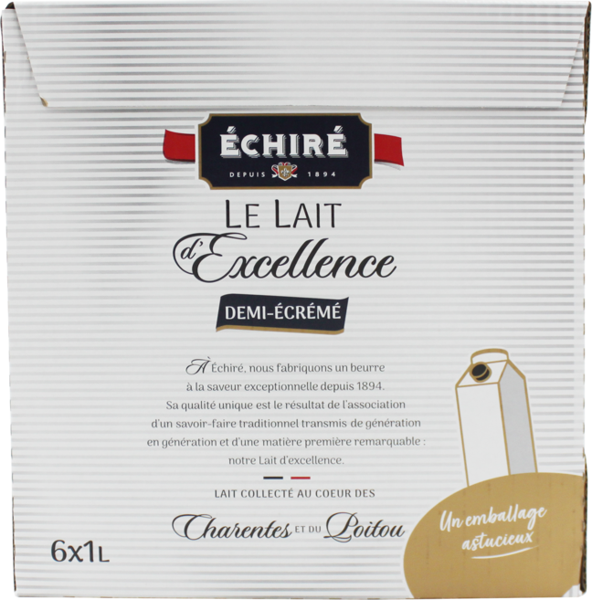 에쉬레 홀밀크 앙티에 우유, 6개, 1L