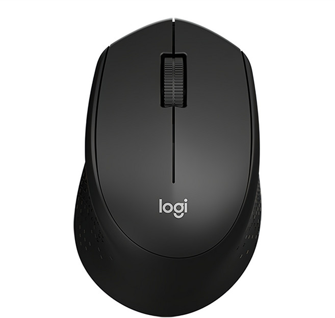 로지텍 무소음 무선 마우스, M331, 블랙