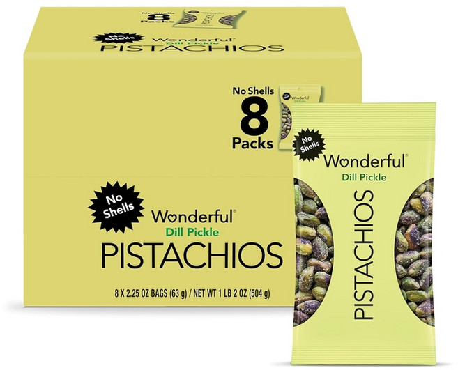 피스타치오 딜피클향 견과류 504, 8개, 63g