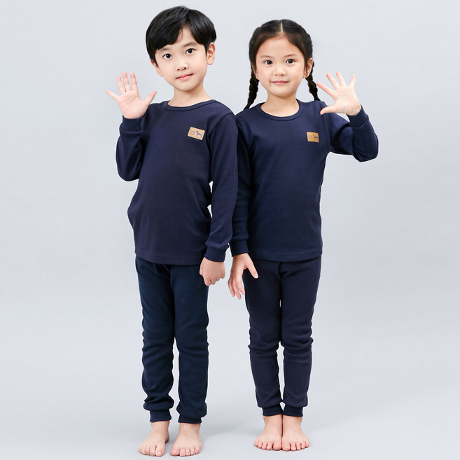 아동용 긴팔 내의 30수 후라이스 상하세트 주니어 실내복 170호