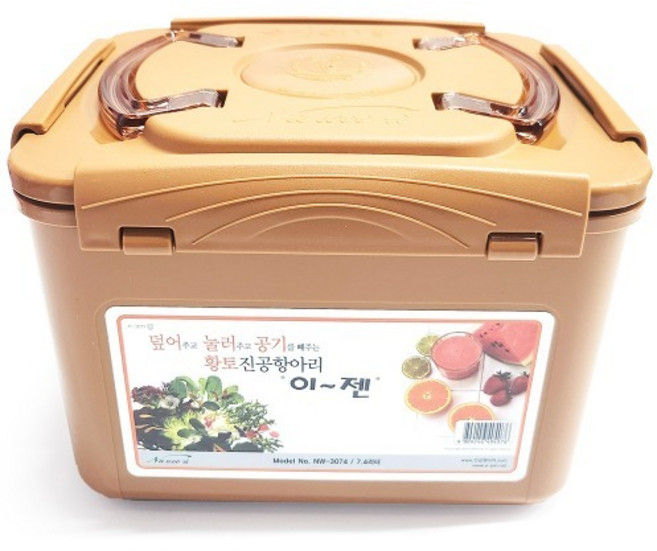 이젠 진공 항아리 사각7.4L 4076/ 오이지 김치통, 7.4L, 1개