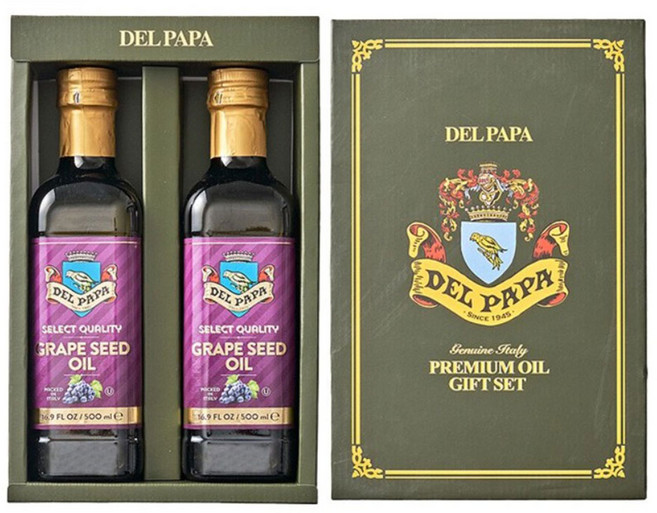 델파파 포도씨유 2호, 1L, 2개