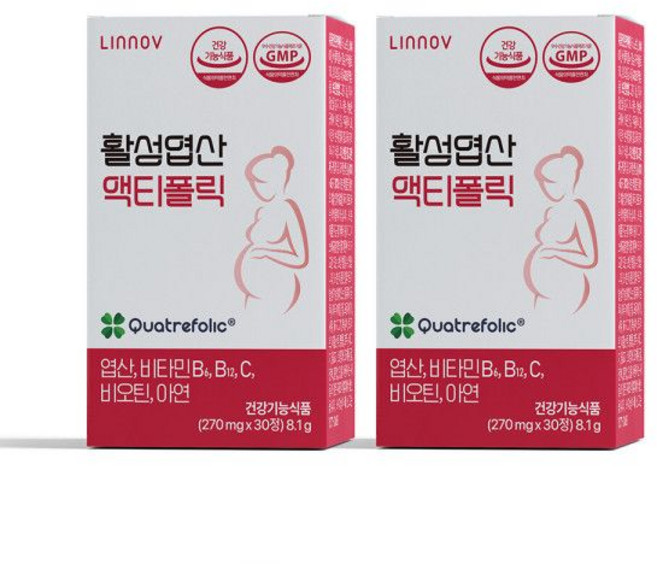 리노브 4세대 활성엽산 액티폴릭 60정, 1