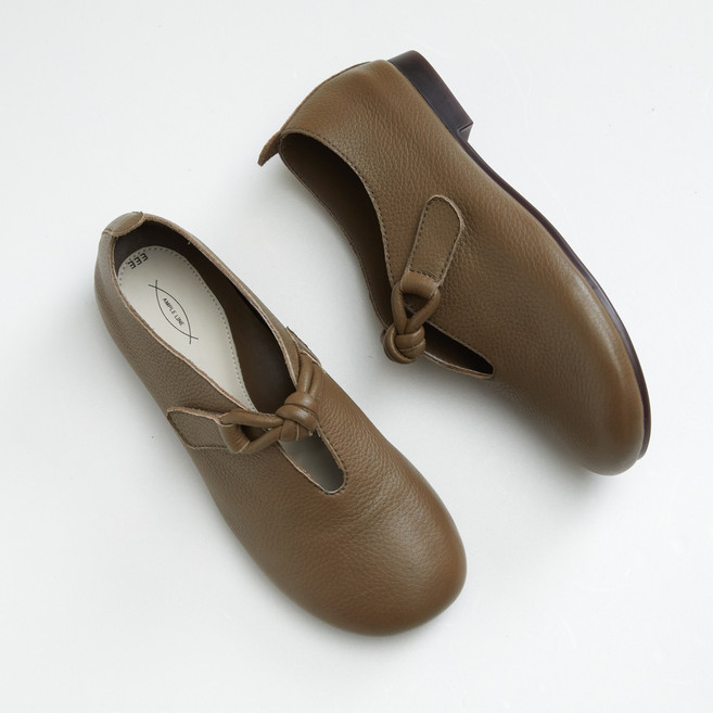 여성용 발편한 말랑이 염소가죽 로퍼 플랫슈즈 3.5cm