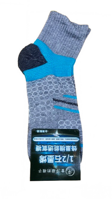 石墨烯蜂巢透氣機能短襪 加厚吸濕排汗 抑菌除臭 彈簧氣墊 舒適透氣
