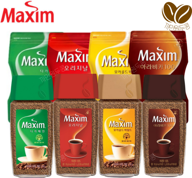 맥심리필커피 100g/150g/175디카페인/오리지날/모카골드/아라비카100 선택가능, 9.맥심 모카골드 병, 1개, 175g, 1개입