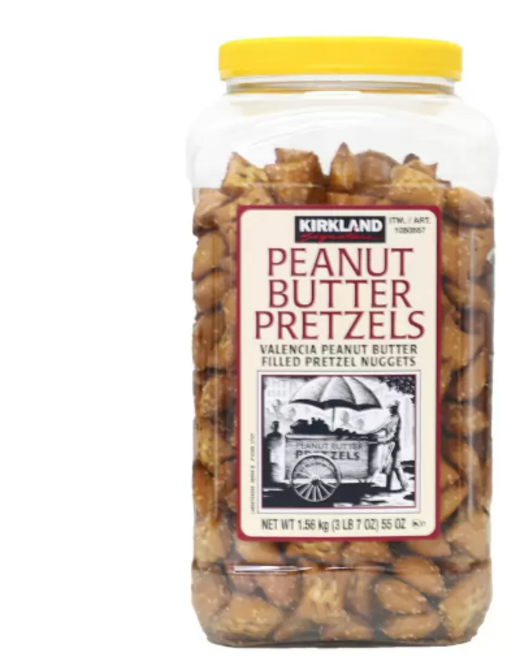 [정품] 커클랜드 피넛버터 프레첼 코스트코 회원전용 리넨, 1.56kg, 2개