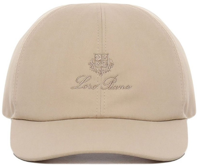 로로피아나 로고 자수 베이스볼 캡 모자