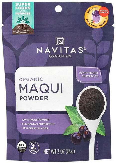 Navitas Organics 유기농 마키 파우더 타르트 베리 85g(3oz) NAV-00064, 85g, 1