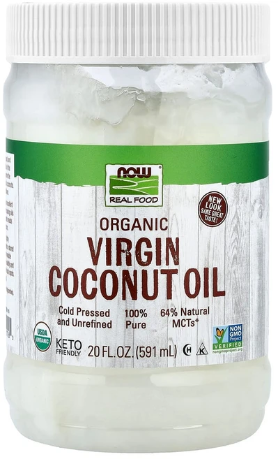 NOW Foods Real Food 유기농 버진 코코넛오일 591ml(20fl oz) 1팩, 1개, 591ml - 쿠팡