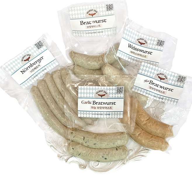 [부어스트 2N6] 독일식 수제소시지 캠핑 바베큐 세트, 1개, 880g