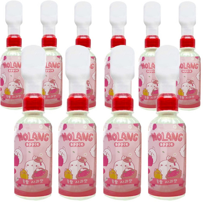 몰랑이 사과맛 피규어 음료수 10개(220mlx10개) 어린이유아주스과일, 10개, 220ml