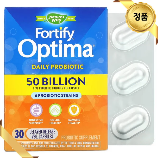네이쳐스웨이 Fortify Optima Daily 프로바이오틱 30 - 쿠팡