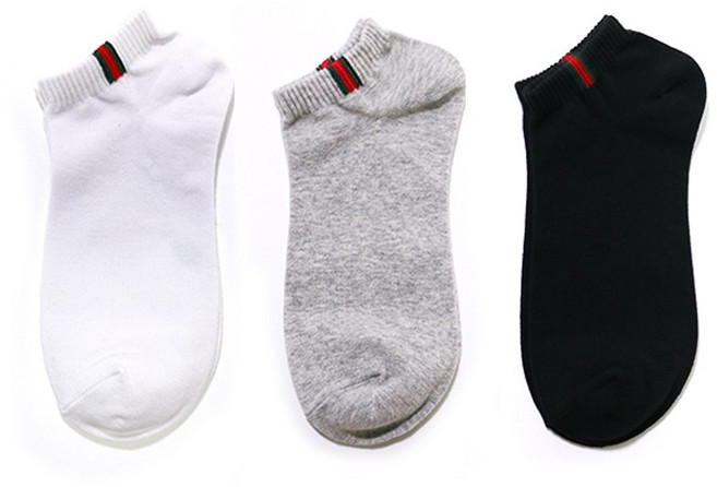 티아이바로 남자 여자 삼선 스니커즈 양말