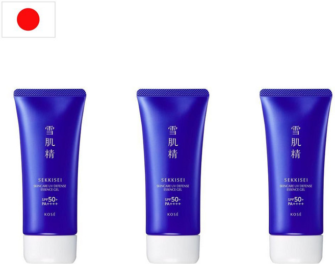 일본 설기정 sekkisei 세이키세 선크림 UV 에센스 선 썬 젤 90g 3개 SPF 50+ / PA ++++ 워터프루프
