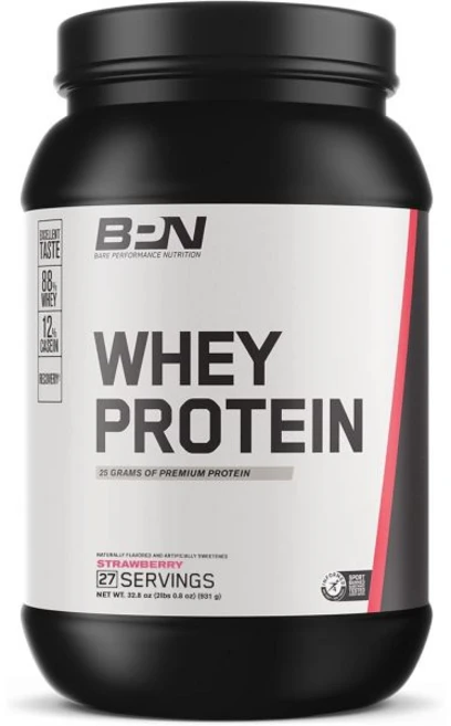 탄수화물 파우더 단백질 영양 벌크업 베어 퍼포먼스 뉴트리션 BPN 유청 + 카제인 분말 블렌드 초콜릿 땅콩 버터 1회 제공량당 25g 단백질로 제지방 27인분 타사 테스트 완료, Strawberry, 1개 - 쿠팡