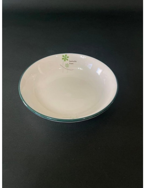 東昇瓷器 幸運草兩用筷架, 1個, 5.5吋湯盤直徑14.3cm高3.5cm
