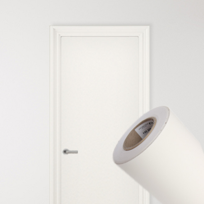퀸하우징 방문 현관문 단색 인테리어필름 문 시트지, 01. 화이트 미색 DSQ301