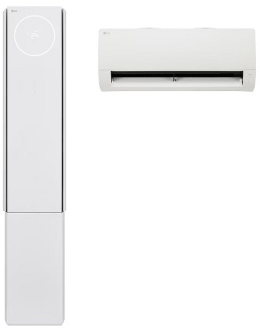 LG전자 1등급 스탠드 투인원 에어컨 18평+6평형 FQ18FV3EE2 기본 설치비 포함 소상공인 40프로 환급형, 일반배관형